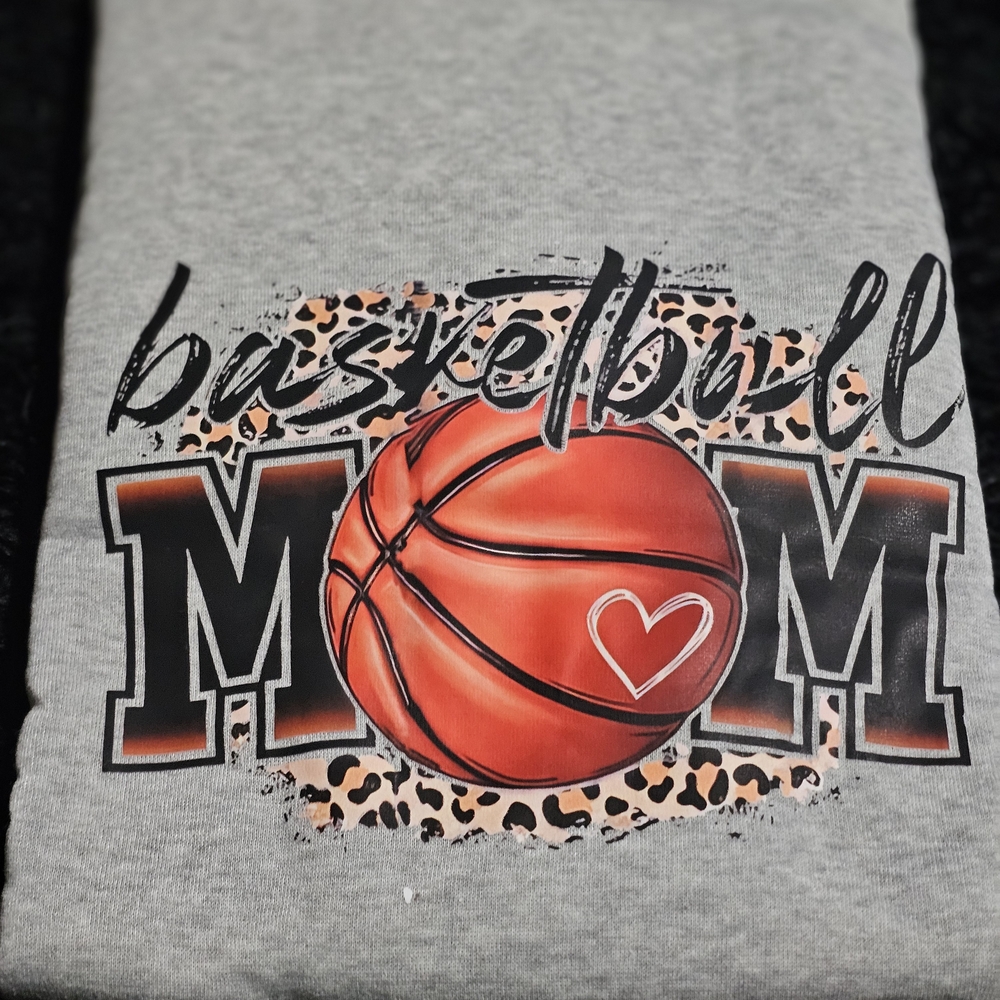 Basketball Mom Gray Sweatshirt